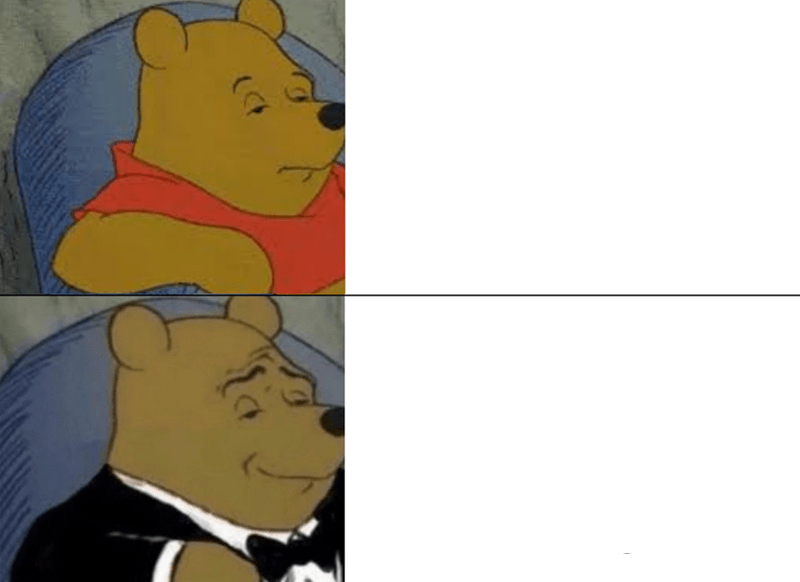 Tuxedo Winnie The Pooh meme about Posh Peanut