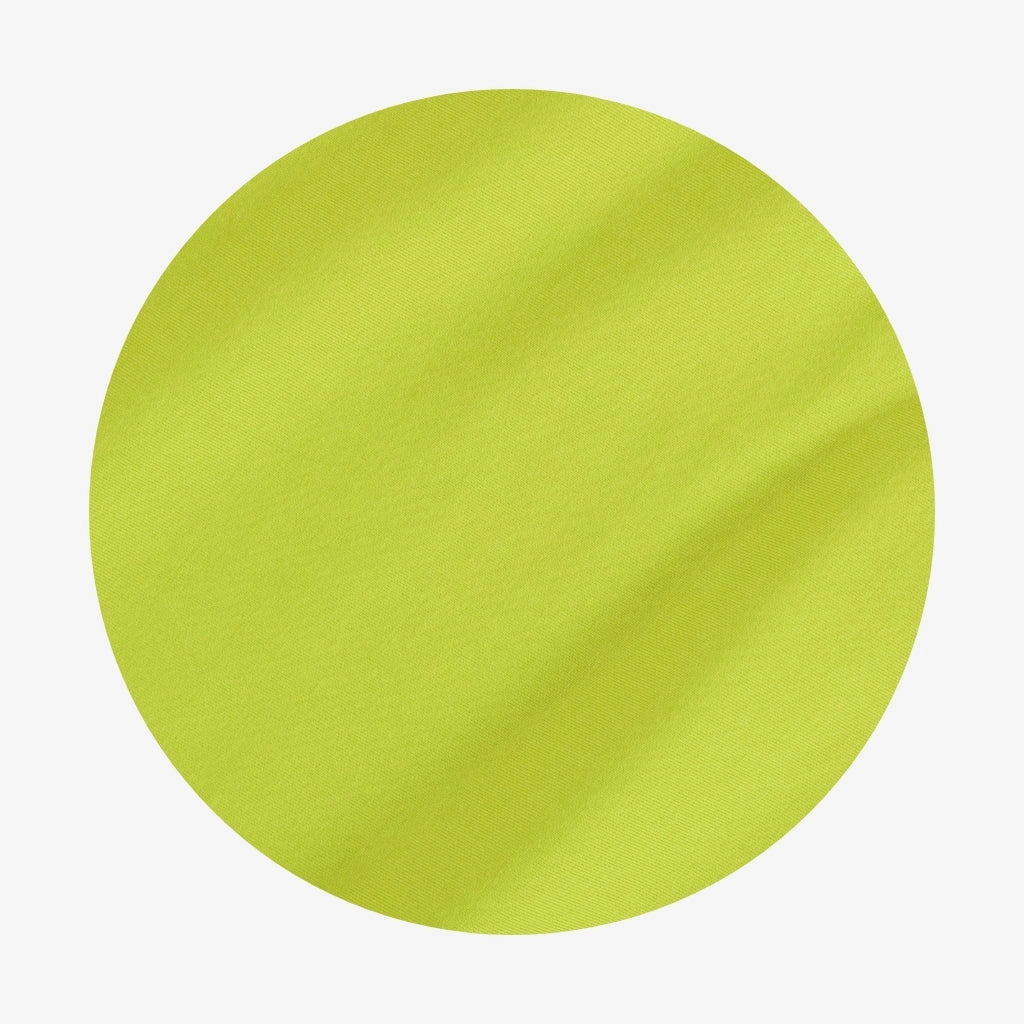 Solid lime green color swatch on a white background